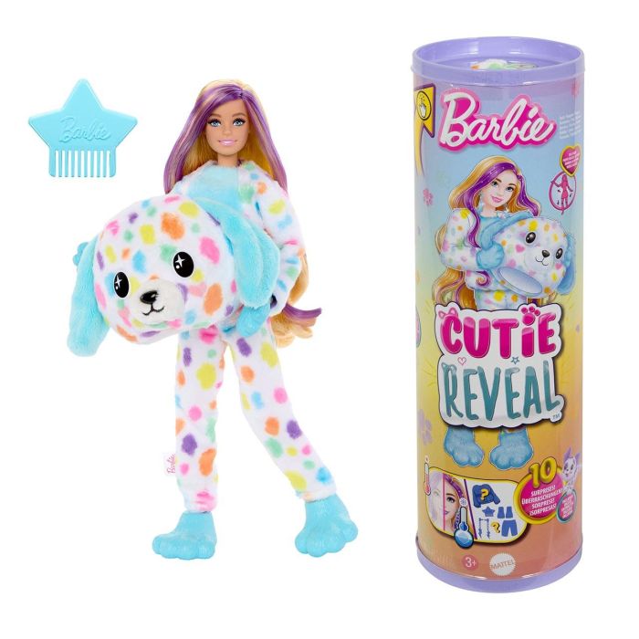 Barbie HRK41 Muñeca Cutie Reveal Colección Sueños de Colores Dálmata, con Disfraz, Mascota y Accesorios Sorpresa 0 Barbie HRK41 Muñeca Cutie Reveal Colección Sueños de Colores Dálmata, con Disfraz, Mascota y Accesorios Sorpresa 0