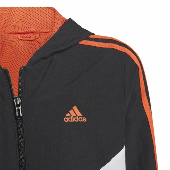 Chaqueta Deportiva para Niños Adidas Colorblock Negro 7-8 Años 3