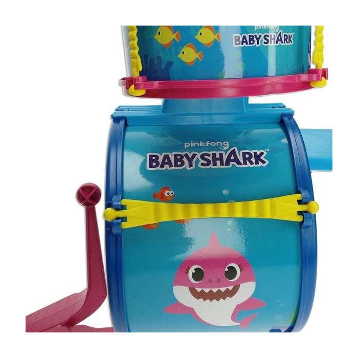 Bateria sencilla c/banqueta baby shark 3