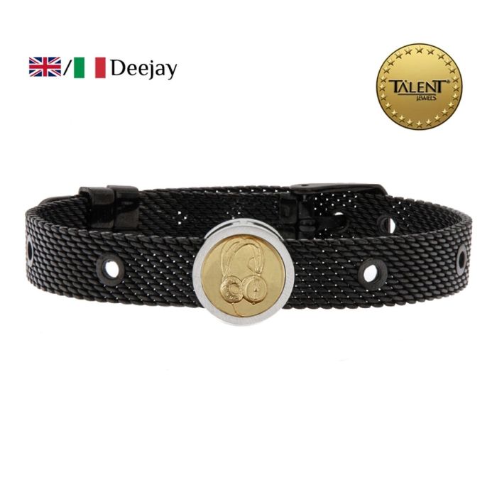 Pulsera Unisex Deejay Talent Jewels TJA-4-05-01-2-235 Negro 1 Pulsera Unisex Deejay Talent Jewels TJA-4-05-01-2-235 Negro 1