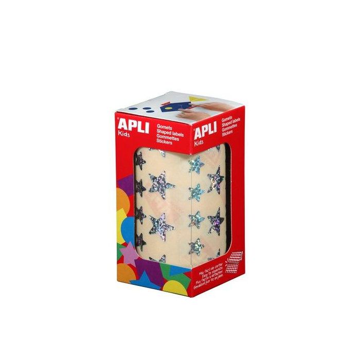 Gomets Apli Metalizados Rollo 59H Estrella Surt.(Gde.Y Peq.) Holografica 2.360 Uds. (11635)