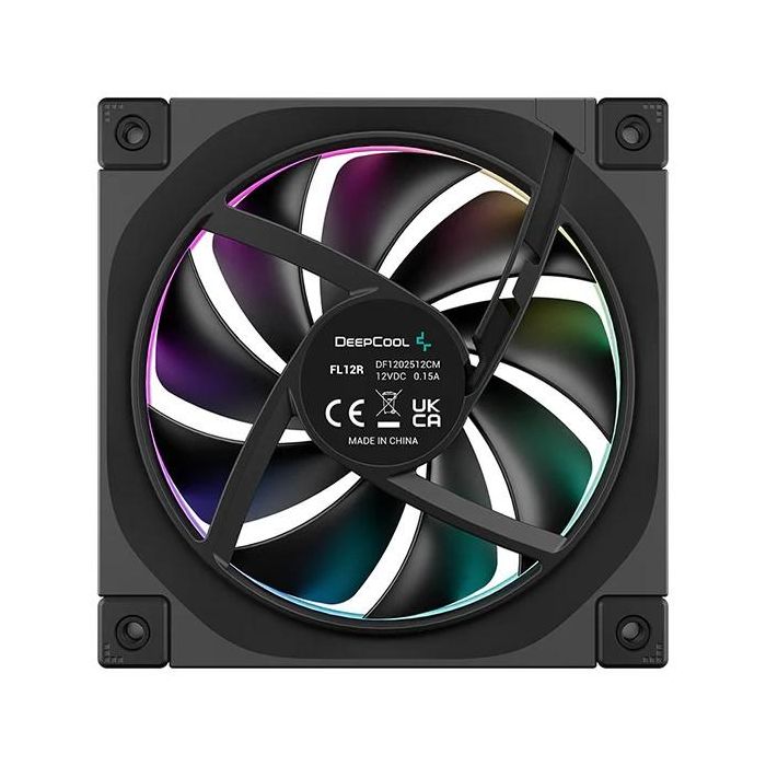 Deepcool FL12R Ventilador de Caja 120mm Negro ARGB PWM | Refrigeración Eficiente para PC Gaming | 55 CFM, 450-2365 RPM, 33.9 dB 2 Deepcool FL12R Ventilador de Caja 120mm Negro ARGB PWM | Refrigeración Eficiente para PC Gaming | 55 CFM, 450-2365 RPM, 33.9 dB 2