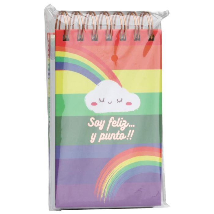 CMP General Libreta Con Espiral A6 Arcoiris, 150 Páginas a Color, Tapas Duras, 9.5x3 cm 5