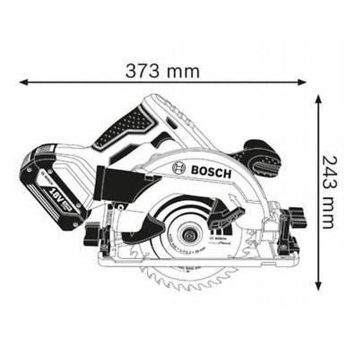 Sierra circular Bosch Professional GKS 18V-57 G con hoja de 165 mm, sin batería, en Lboxx - 06016A2101 1