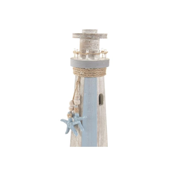 DKD Home Decor Faro Figura Decorativa Azul Blanco 38 x 12 x 12 cm (2 Unidades)