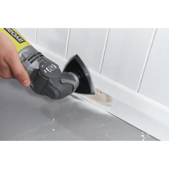 Ryobi Multiherramienta 300W Cabezal Giratorio + 2 Cuchillas Oscilante 3.2°, Incluye Bolsa y Accesorios 2