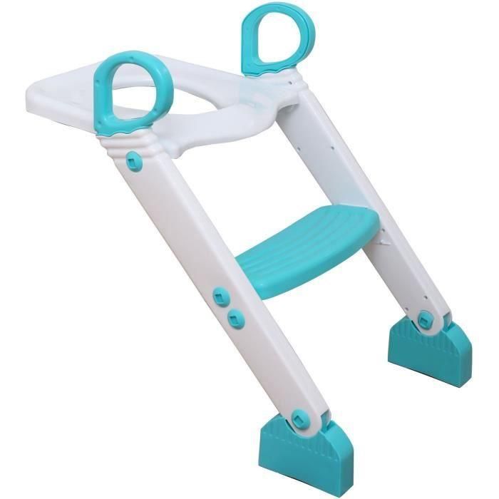 Reductor de inodoro - DREAMBABY - STEP-UP - Orinal de entrenamiento - 2 etapas ajustables - Aqua