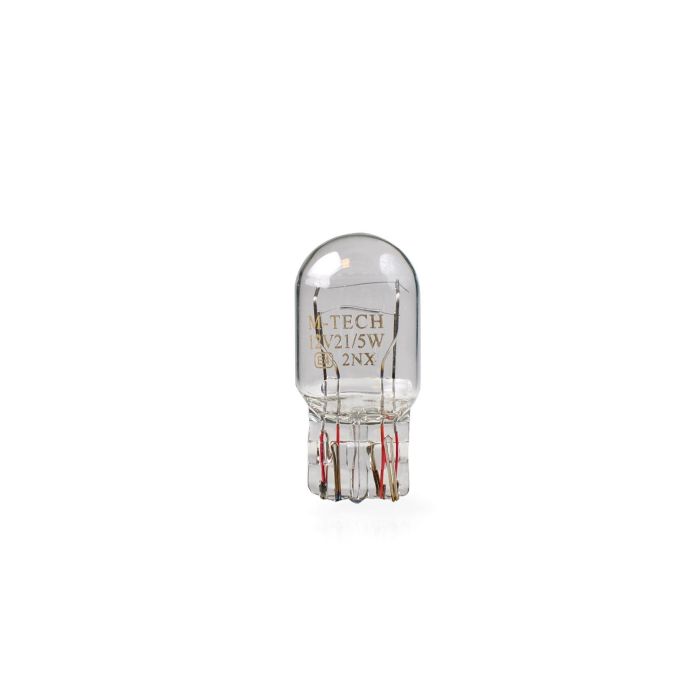 Lámpara M-Tech 12 V 21-5 W 20 - W21 W-5 W Clear | 10 Unidades MTECZ46 1 Lámpara M-Tech 12 V 21-5 W 20 - W21 W-5 W Clear | 10 Unidades MTECZ46 1