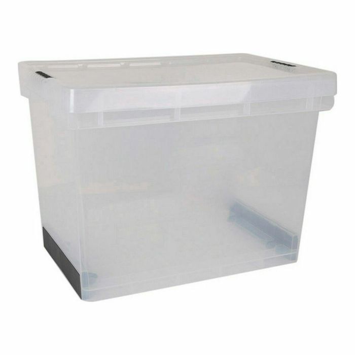 Caja de Almacenaje con Tapa Evolution Transparente 39 x 29 x 20,5 cm (6 Unidades) (39 x 29 x 20,5 cm) 1