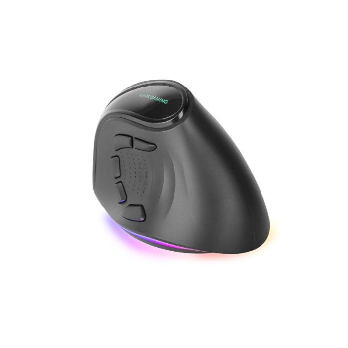 Mars gaming MG-VRGB3 Mouse Raton Ergonomico Vertical Inalambrico Tri-Mode RGB Diestro 9 Botones 8400 DPI 1