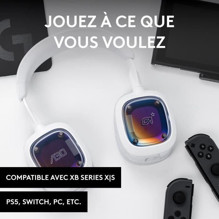 Logitech G Astro LOGBLANCPS Casco de juego inalámbrico A30 para PS, PC y Móvil - Blanco 1