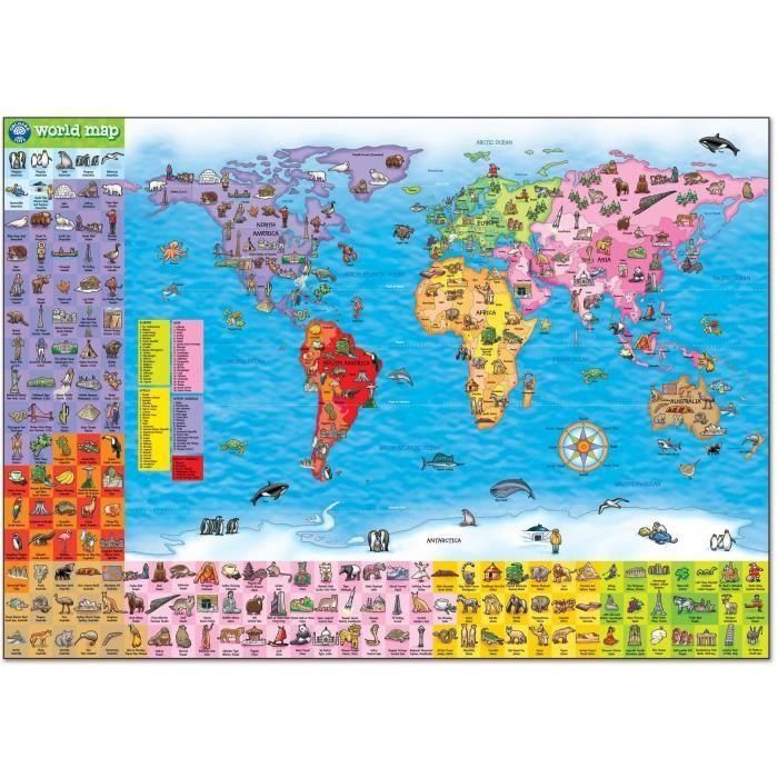 Mapa del mundo - Puzzle - HUERTO 2 Mapa del mundo - Puzzle - HUERTO 2