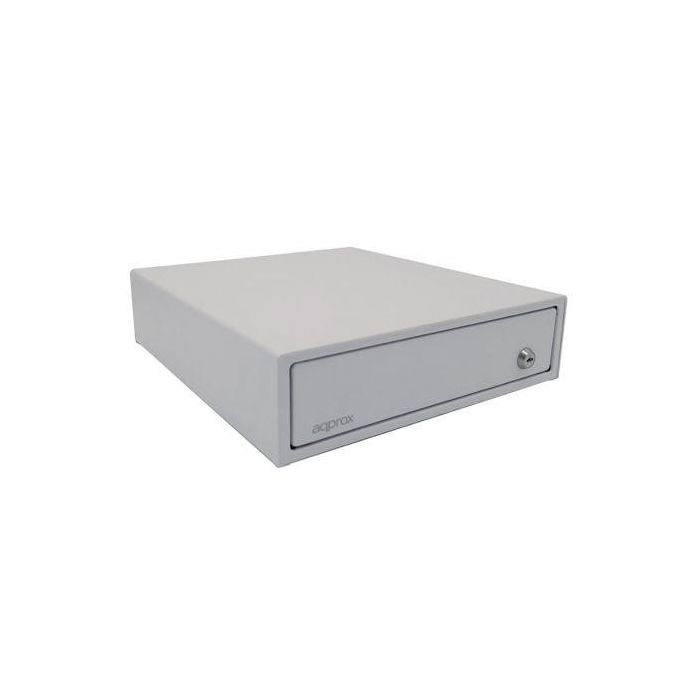 APPROX TPV Cajon Portamonedas Compacto Blanco 33x36 Apertura Manual Y Automatica APPROX TPV Cajon Portamonedas Compacto Blanco 33x36 Apertura Manual Y Automatica