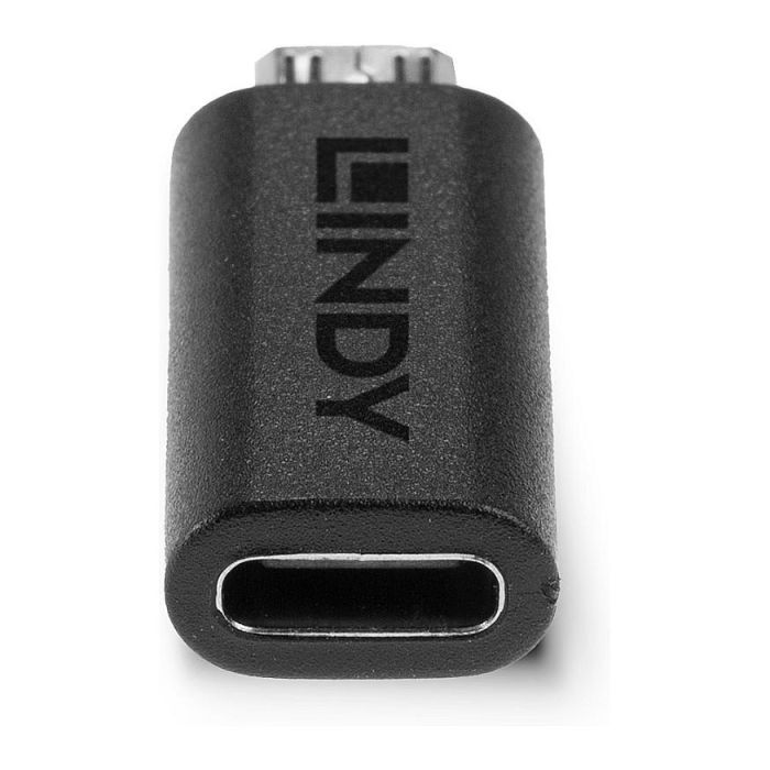 LINDY 41903 Adaptador USB 2.0 Tipo C a Micro-B Negro LINDY 41903 Adaptador USB 2.0 Tipo C a Micro-B Negro