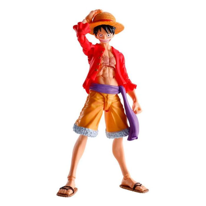 TAMASHII NATIONS SH Figuarts Monkey D Luffy Raid of Onigashima One Piece Figura Articulada 14,5cm con Accesorios