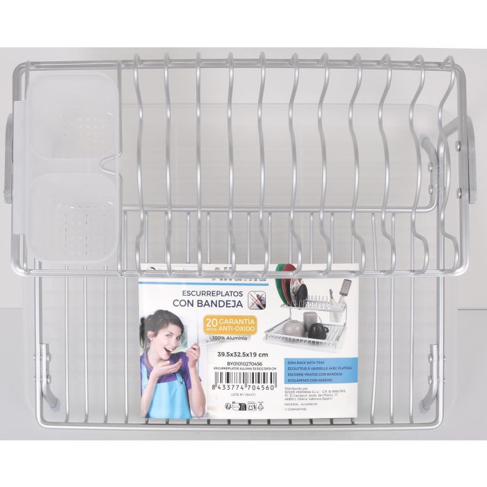 Confortime Escurreplatos Alluma 39.5 cm Largo x 32.5 cm Ancho x 19 cm Alto (6 Unidades) 1 Confortime Escurreplatos Alluma 39.5 cm Largo x 32.5 cm Ancho x 19 cm Alto (6 Unidades) 1