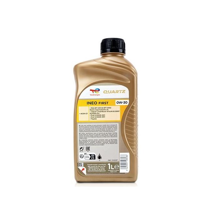 Aceite de Motor para Coche Totalenergies Ineo First 1 L 0W30 1 Aceite de Motor para Coche Totalenergies Ineo First 1 L 0W30 1
