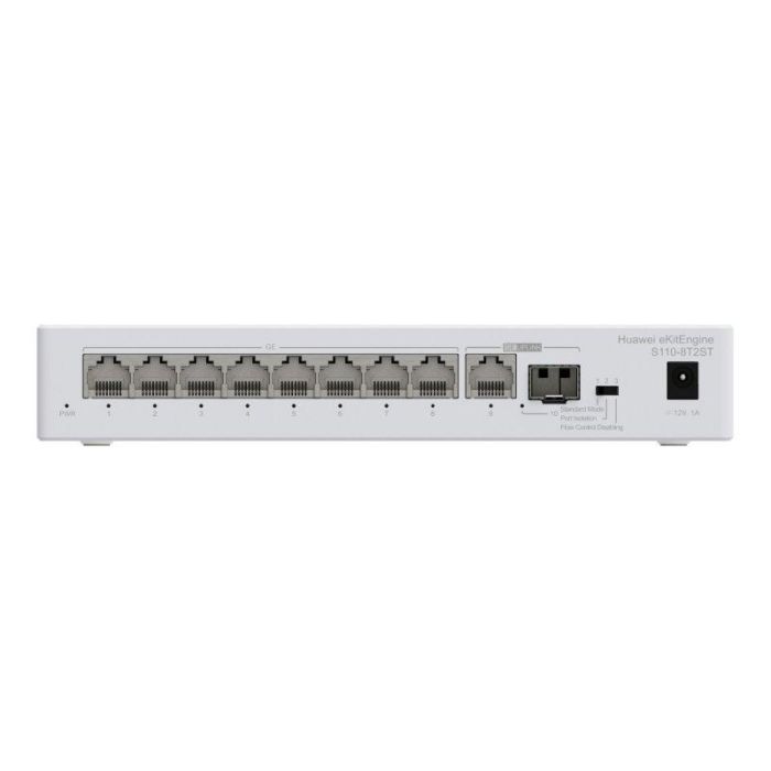 Huawei S110-8T2ST Switch Gestionable 8 Puertos 10/100/1000BASE-T, 1 Puerto GE SFP, 1 Puerto 10/100/1000BASE-T, PoE 1