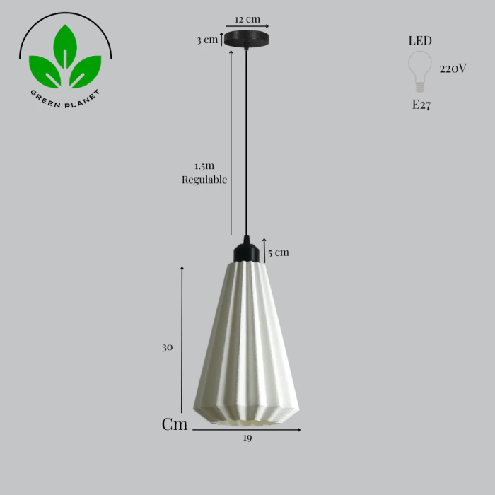 Lindor Lámpara Colgante Blanco/Florón Negro/Cable Negro, Diseño Moderno y Ecológico, Compatible con LED E27 4 Lindor Lámpara Colgante Blanco/Florón Negro/Cable Negro, Diseño Moderno y Ecológico, Compatible con LED E27 4