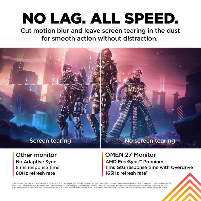 HP OMEN 27 Monitor Gaming 27 Pulgadas FHD 165Hz OMEN 27