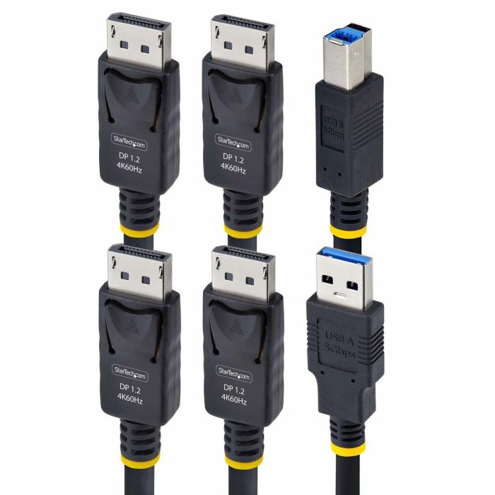 Cable adaptador Startech DDU1226-KVM-CABLE Negro 1,8 m 4 Cable adaptador Startech DDU1226-KVM-CABLE Negro 1,8 m 4