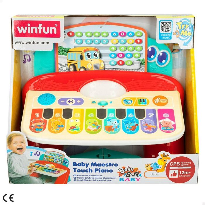 Piano Interactivo para Bebé Winfun 27 x 16 x 18 cm (2 Unidades) 1 Piano Interactivo para Bebé Winfun 27 x 16 x 18 cm (2 Unidades) 1