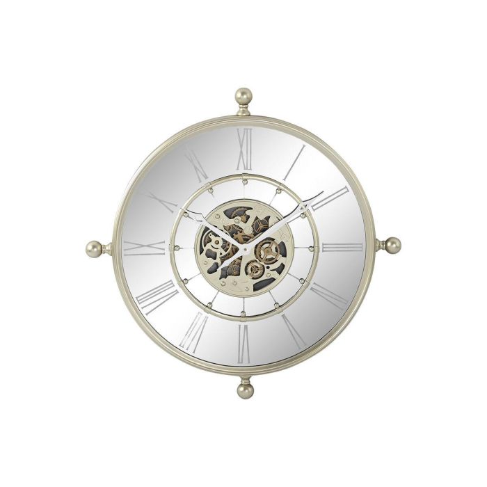 Reloj Pared Glam DKD Home Decor Champan 8 x 67 x 67 cm 1