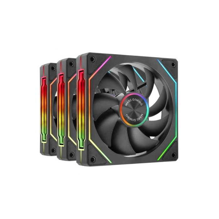 Pack 3 Ventiladores Mars Gaming MF-LINKFINITYKIT2/ 12cm/ ARGB 3