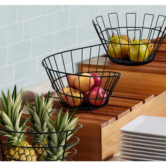 Frutero de metal My Bar 28x18 cm - Inde (12 Unidades) 2 Frutero de metal My Bar 28x18 cm - Inde (12 Unidades) 2