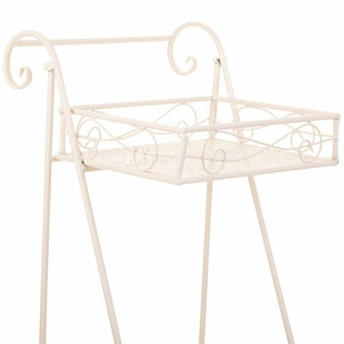 Soporte para Maceta Alexandra House Living Blanco Metal Hierro 23 x 65 x 28 cm 2