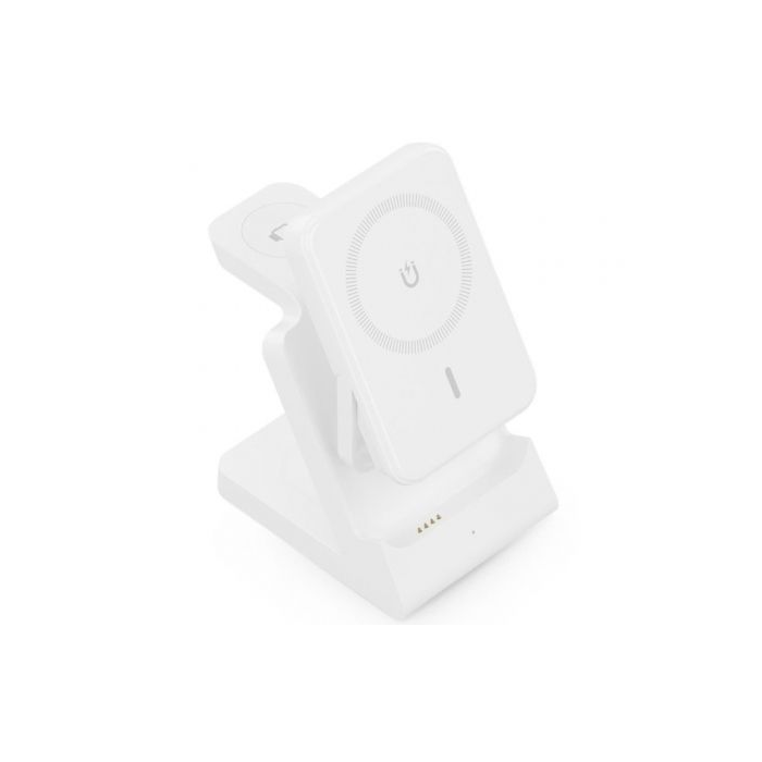 Estación de Carga Inalámbrica Qi Aisens ASCH-15W4WC063-W/ 1xUSB Tipo-C/ 15W/ 5W/ Blanco 1