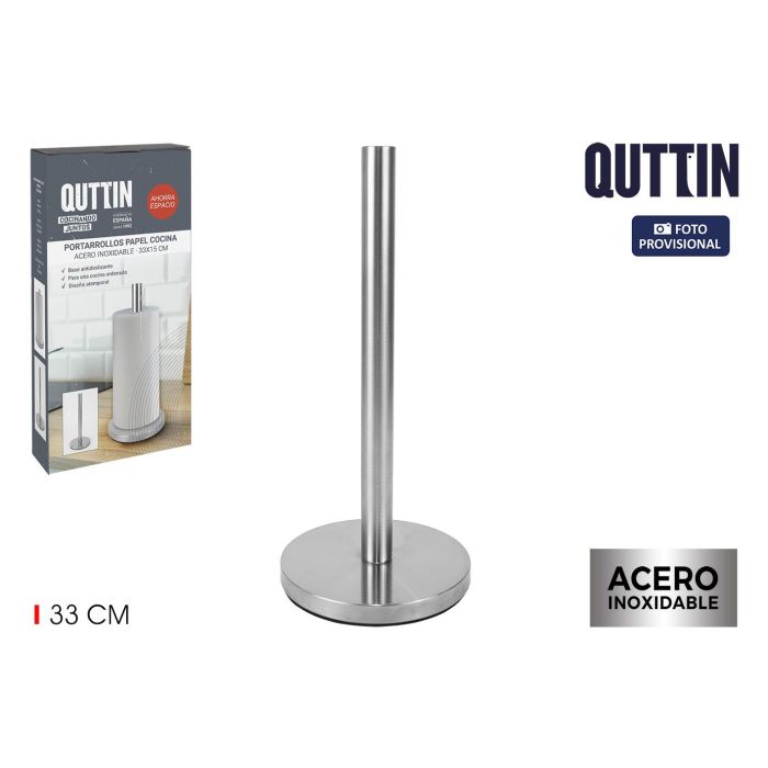 Confortime Portarrollos de Cocina en Acero, 33 cm de Alto x 15 cm de Ancho y Largo (12 Unidades) Confortime Portarrollos de Cocina en Acero, 33 cm de Alto x 15 cm de Ancho y Largo (12 Unidades)