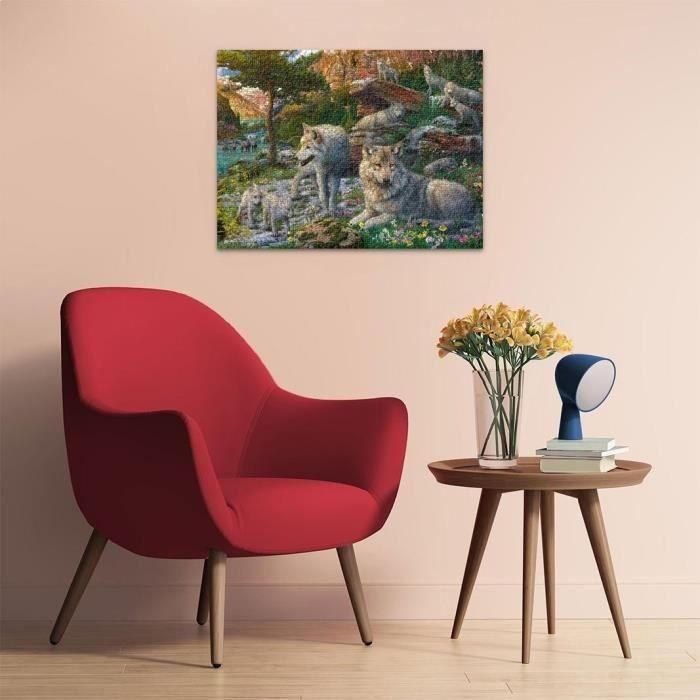 Ravensburger 12000719 Puzzle de 1500 Piezas Lobos en Primavera, Imagen Natural 80x60cm, para Adultos y Niños +14 años, Calidad Premium 3