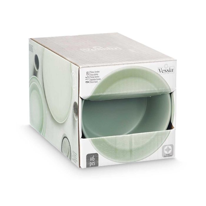 Plato Hondo 15 Cm Liso Verde Vessia (24 Unidades) 1 Plato Hondo 15 Cm Liso Verde Vessia (24 Unidades) 1