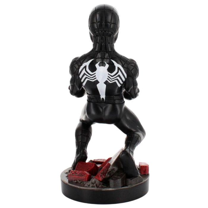 EXQUISITE GAMING Cable Guy Soporte Figura Symbiote Spider-Man Marvel 21cm para Mandos y Smartphones, compatible PS5/Xbox Series/iPhone