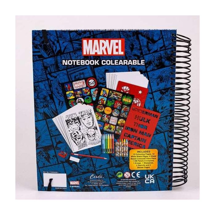 Album actividades coloreable marvel