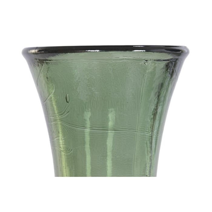 DKD Home Decor Jarron Tropical Verde 30 x 100 x 30 cm Cristal Reciclado 3