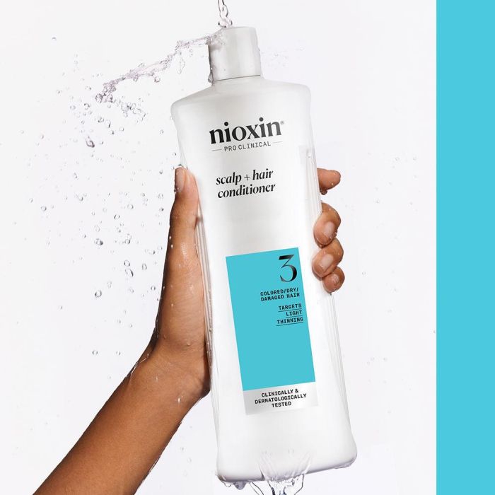 Nioxin Acondicionador Sistema 3 Cabello Teñido y Dañado con Debilitamiento Leve 1000 ml 1