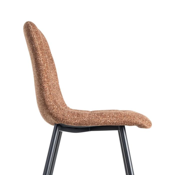 Silla Jaspeado Ocre Tejido-Metal 44 X 52 X 86 cm