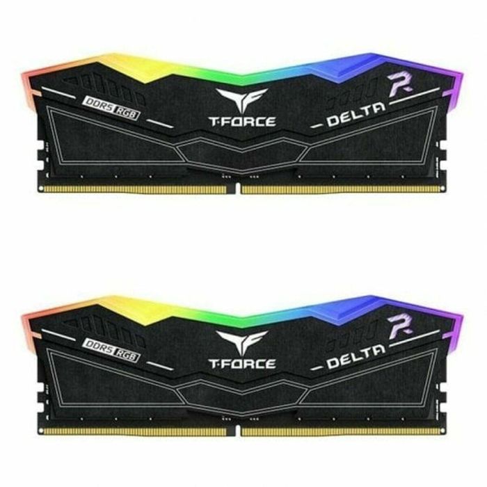 Team Group T-FORCE DELTA RGB DDR5 Módulo Memoria RAM 64GB (2x32GB) 6000MHz CL38 Intel XMP 3.0 Negro K2 TEM Team Group T-FORCE DELTA RGB DDR5 Módulo Memoria RAM 64GB (2x32GB) 6000MHz CL38 Intel XMP 3.0 Negro K2 TEM