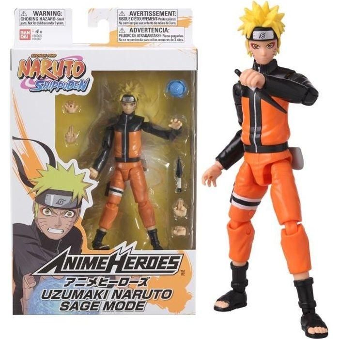 Bandai Figura Anime Heroes Naruto Uzumaki Sage Mode 17cm 16+ puntos de articulación 0 Bandai Figura Anime Heroes Naruto Uzumaki Sage Mode 17cm 16+ puntos de articulación 0