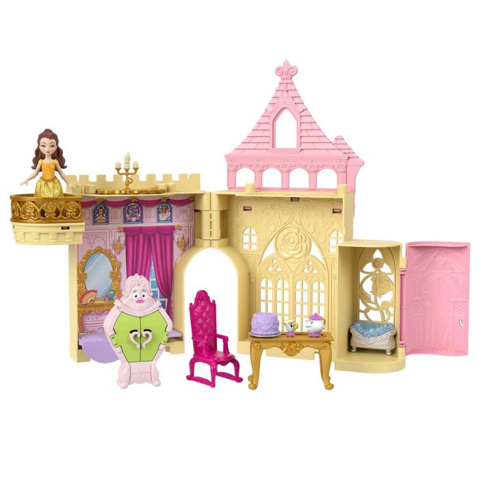 Mattel HLW94 Disney Princess Muñeca Mini Castillo de Bella y la Bestia - Casa de Muñecas Plegable con Accesorios para Niñas +3 Años 1 Mattel HLW94 Disney Princess Muñeca Mini Castillo de Bella y la Bestia - Casa de Muñecas Plegable con Accesorios para Niñas +3 Años 1