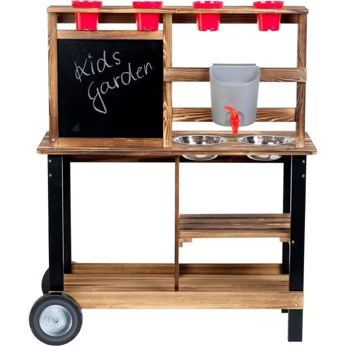 Klein Cocina de Verano 2368 con Accesorios - Cocina de Juguete de Madera para Picnic y Playa con 23 Accesorios 4