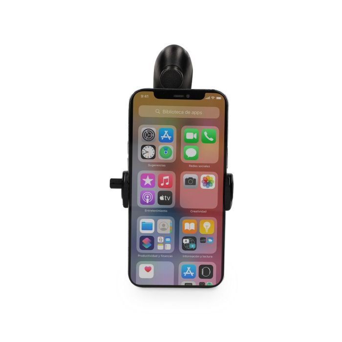 Soporte de Móviles para Coche KSIX 360º Negro Soporte de Móviles para Coche KSIX 360º Negro