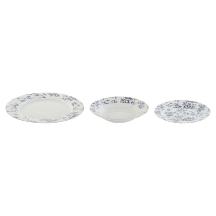 Set de Vajilla Home ESPRIT Azul Porcelana Floral 18 Piezas 27 x 27 x 2 cm 0 Set de Vajilla Home ESPRIT Azul Porcelana Floral 18 Piezas 27 x 27 x 2 cm 0