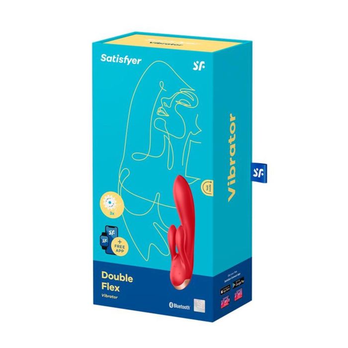 Satisfyer Double flex vibrador rojo con app