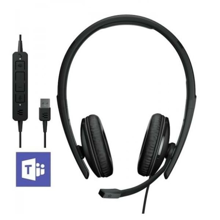 Auriculares con Micrófono Epos 1000221 Negro Auriculares con Micrófono Epos 1000221 Negro