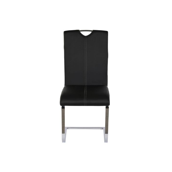 DKD Home Decor Silla de Comedor Moderna | Negro | Materiales: Metal, PU | Dimensiones: 59 cm (Ancho) x 45 cm (Profundo) x 102 cm (Alto) 4
