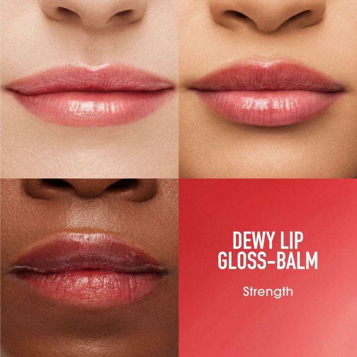 bareMinerals DEWY LIP GLOSS BALM Bálsamo Labial Brillo Hidratante 24h Vegano con Textura Jugosa Tono #Strength 2,3g 1