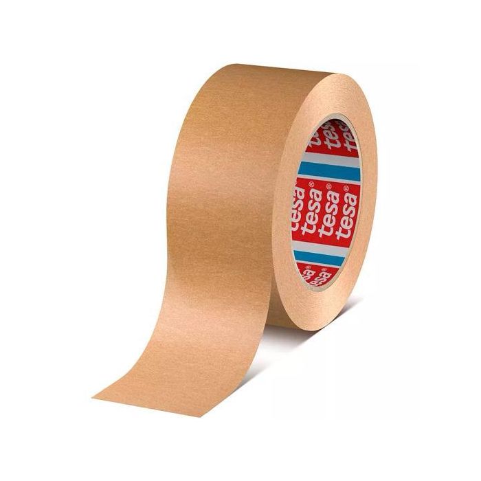 Tesa Cinta de Embalaje Tesapack Estándar Papel Adhesivo Marrón 50mm x 50m para Cajas (36 Unidades) (36 Unidades)